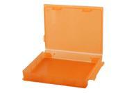 Plastic HDD External Protector Cover Box Orange for 2.5 Inch SATA Hard Drive