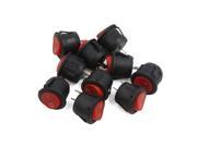SUV Car Plastic Round 2 Pin ON OFF SPST Rocker Boat Snap Switches 10PCS