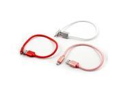 Nylon USB 2.0 to Micro USB Transfer Charging Data Cable 33cm Long 3 in 1