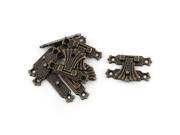 Home Metal Vintage Style Mounting Toggle Latch Buckle Bronze Tone 5 Sets