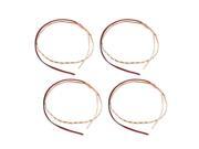 4pcs Red SMD 45 LEDs Flexible Waterproof Strip Car Decorative LED Light 45cm