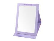 Women Paper Coated Square Shaped Folding Makeup Dress Up Cosmetic Mirror Purple