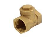 1PT 30mm Female Threaded Dia Dual Ports Water Brass Gate Single Direction Valve