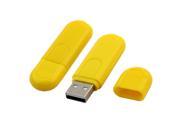 LED Keychain USB Charger Bright Night Lamp U Disk Design Light Yellow 2pcs