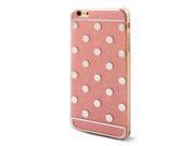 Cell Phone Dots Pattern Rear Shinning Protective Glitter Case for iphone 6 Plus