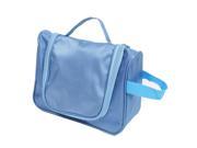 Travel Hanging Toiletry Cosmetic Makeup Storage Kit Organizer Bag Blue w Hook