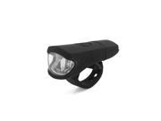 Universal Black White Light 3 Modes USB Rechargeable 2 LED Bike Headlight