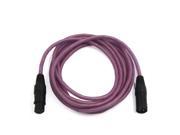 10ft Pink 3 Pin XLR Male to XLR Female Stereo Audio Extension Balanced Cord