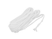 8M 26Ft Long White Nylon Safety Rope Tie Cord String for Outdoor Camping Hiking