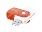 Unique Bargains All In 1 Red White High Speed USB 2.0 MMC Mini SD TF Card Reader Memory