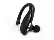 Cell Phone Noise Reduction Earhook Wireless Stereo bluetooth Headset Headphone Black