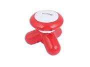 Red Handheld Body Relax Electric USB Vibrating Massager for Head Neck Chest Arm