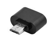 Micro USB to USB 2.0 OTG Hug Converter 5 Pin Black for Android Adapter Connector