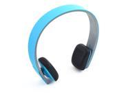 PC Noise Reduction Wireless bluetooth Stereo Headphones Headset Blue
