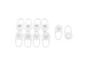 Silicone Ear Bud Gel Tips Pads Case Clear 10 PCS for bluetooth In ear Headset