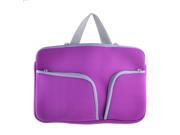11.6 Polyester Shockproof Notebook Laptop Sleeve Carrying Bag Purple