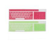 2 Pcs Waterproof Silicone Keyboard Film Cover Protector for Desktop Computers
