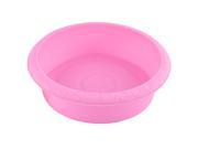 Home Office Plastic Bowl Shaped Aloes Cactus Plant Flower Pot Pink