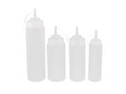 200ml 360ml 400ml 500ml Plastic Food Squeeze Bottles Condiment Ketchup Kit