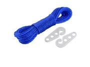 Household Laundry Outdoor Nylon Clothes Rope Line Clothesline Blue 10m Length
