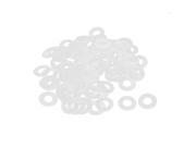 16mm x 8mm x 0.9mm Nylon Flat Insulating Washers Spacer Gasket Clear 100pcs