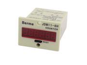 Unique Bargains JDM11 6H Resettable 6 Digits LED Display Panel Digital Counter DC 24V