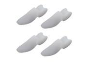 Unisex Silicone Toe Bunion Spreaders Ease Pain Relief Foot Care White 2 Pairs