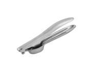 Home Kitchen Steel Crush Tooth Back Garlic Press Gadgets Crusher Silver Tone