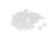 Unique Bargains 13mm x 3mm x 0.9mm Nylon Flat Insulating Washers Spacer Gasket Clear 100pcs