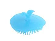Plastic Handheld Design Hair Scalp Head Massage Shampoo Brush Comb Blue