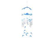 Unique Bargains Living Room Metal Tubes Dolphin Hanging Adornment Gift Wind Chime Bell Windbell