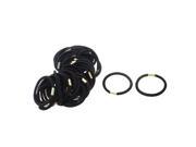 Women Elastic Hair Tie Rope Ring Band Hairband Ponytail Holder Black 50pcs