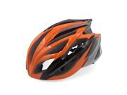 Orange Black 21 Holes Unisex MTB Mountain Road Bicycle Cycling Integrated Helmet