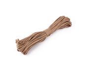 Camping Nylon Emergency Textured Survival Rope Parachute Cord Brown 30 Meter