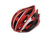 Red White Black 24 Vent Adjustable Head Strap 52 62cm EPS Bike Skateboard Helmet