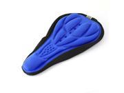 Comfortable Bike Seat Pad Cover Breathable Bicycle Saddle Cover Cushion Black Blue