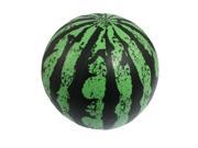 Child Green Black Rubber Watermelon Ball Playing Toy 14cm Dia