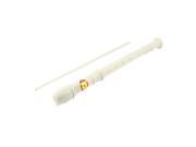 11.8 Length 7 Holes Music Flute Recorder Ivory w Cleaning Rod