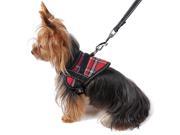 Reflective Puppy Dog Harness Adjustable Small Pet Dog Safety Vest Red M