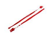 Professional Referee Plastic Red Whistle w String New