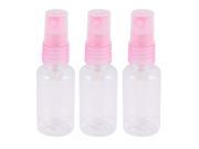 3pcs Travel Mini Liquid Perfume Empty Cosmetic Spray Bottle 50cc Pink