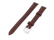 Unique Bargains Brown Faux Leather Retro Style Replacement Wrist Watch Band Strap for Ladies