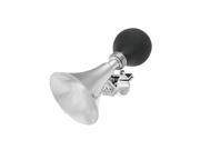 Rubber Bulb Plastic Air Horn Bell Ring Silver Tone Black for Bicycle Bike