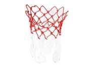 Unique Bargains 2 Pcs 17.3 Long Nylon Braided Basketball Net 13 Loops Red White