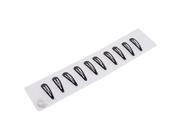Unique Bargains Women Hairdressing Hairstyle Black Metal Bendy Snap Hair Clips Pins 10 Pcs