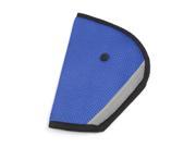 Blue Triangle Fixing Kids Car Seat Belt Adjuster Safety Cover Strap Pad Harness