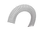 Unique Bargains Woman Head Decoration 36 Toothed Metal Wire Combs Hair Hoop Hair Band Black