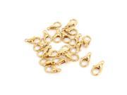 Bracelet Chain Findings Gold Tone Lobster Claw Parrot Clasps 12mm 20 Pieces