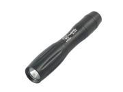 Unique Bargains Unique Bargains Battery Powered 3.4 Length Black Shell White LED Torch Flashlight
