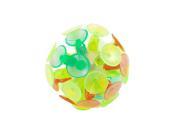 2 x Children Red Green Yellow Plastic Glow Bounce Ball Toy